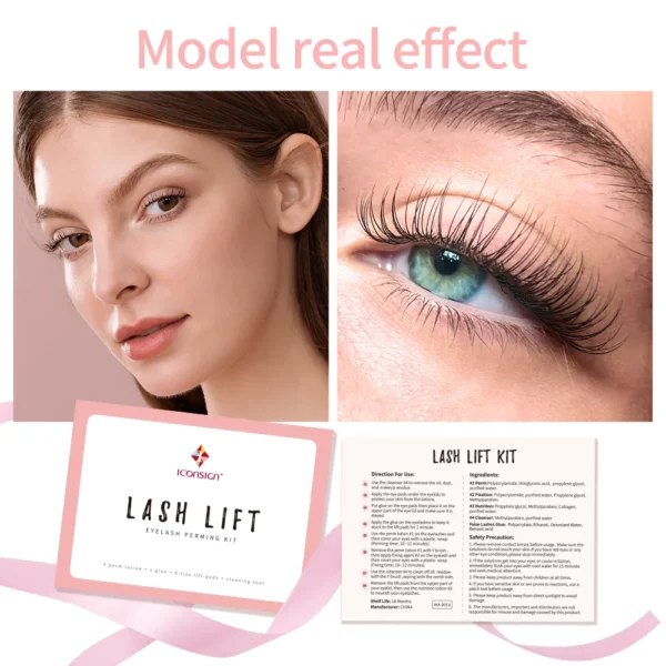 dropshipping iconsign lash lift kit lifiting eyelash eyelash enhancer eyelash lifting kit lash perm eye makeup can do your logo