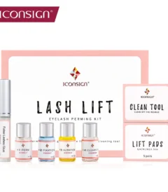 dropshipping iconsign lash lift kit lifiting eyelash eyelash enhancer eyelash lifting kit lash perm eye makeup can do your logo